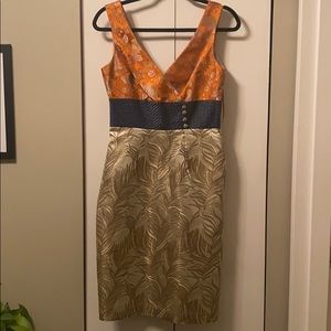 Vintage silk v-neck Phoebe Cocktail Dress